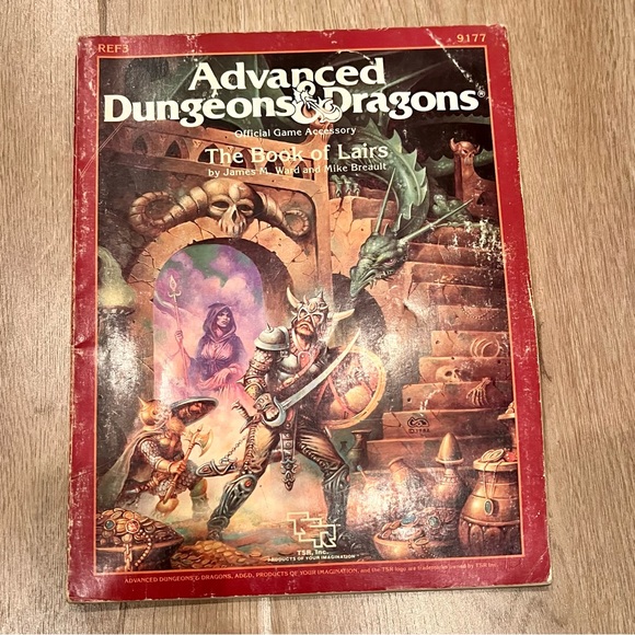 TSR Other - Advanced Dungeons & Dragons TSR 9177‎ AD&D - The Book of Lairs - Ref3 Book